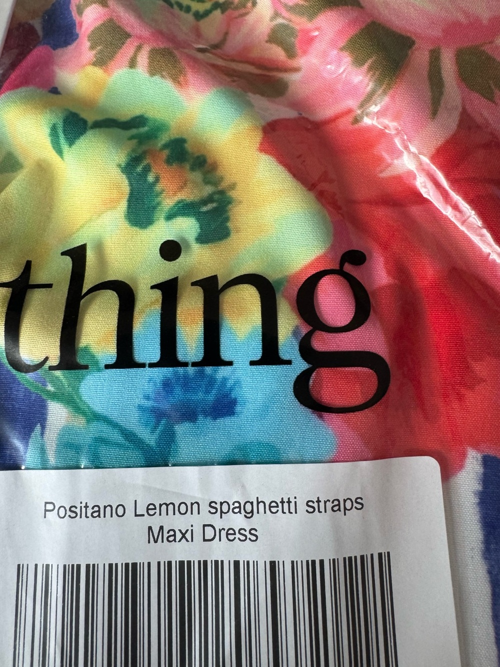 Positano Lemon Spaghetti Strap Square Neck Holiday Maxi Dress New - Picture 2 of 7